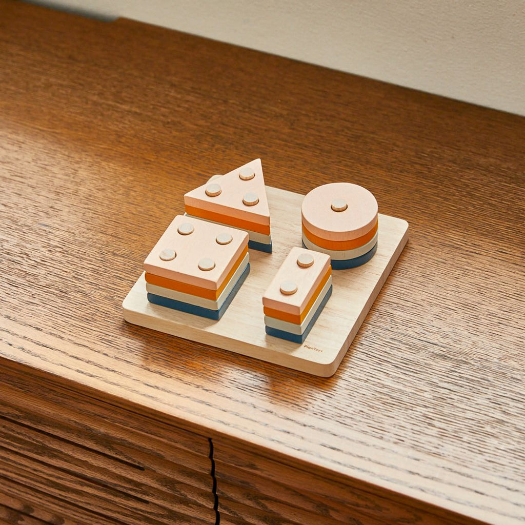 PlanToys Geometric Sorting Board - Orchard | Playroom Avenue