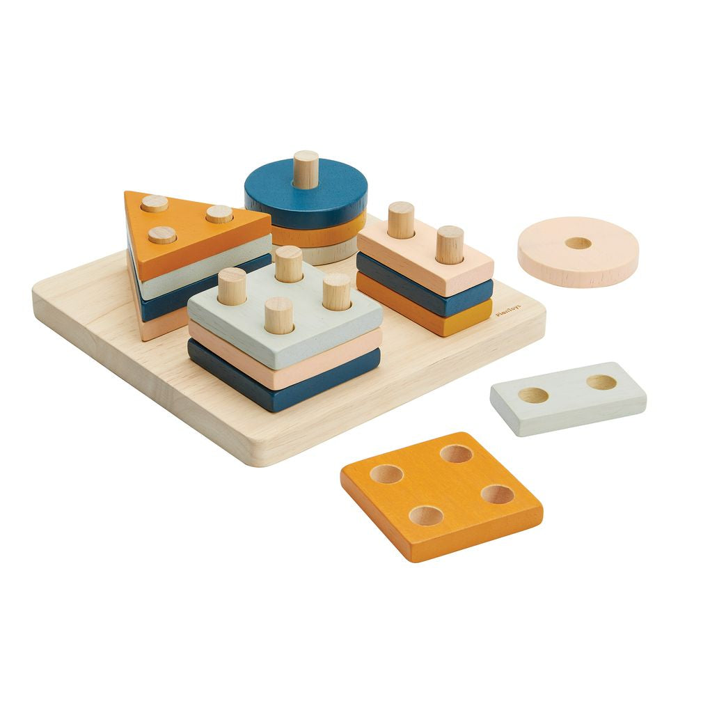 PlanToys Geometric Sorting Board - Orchard | Playroom Avenue