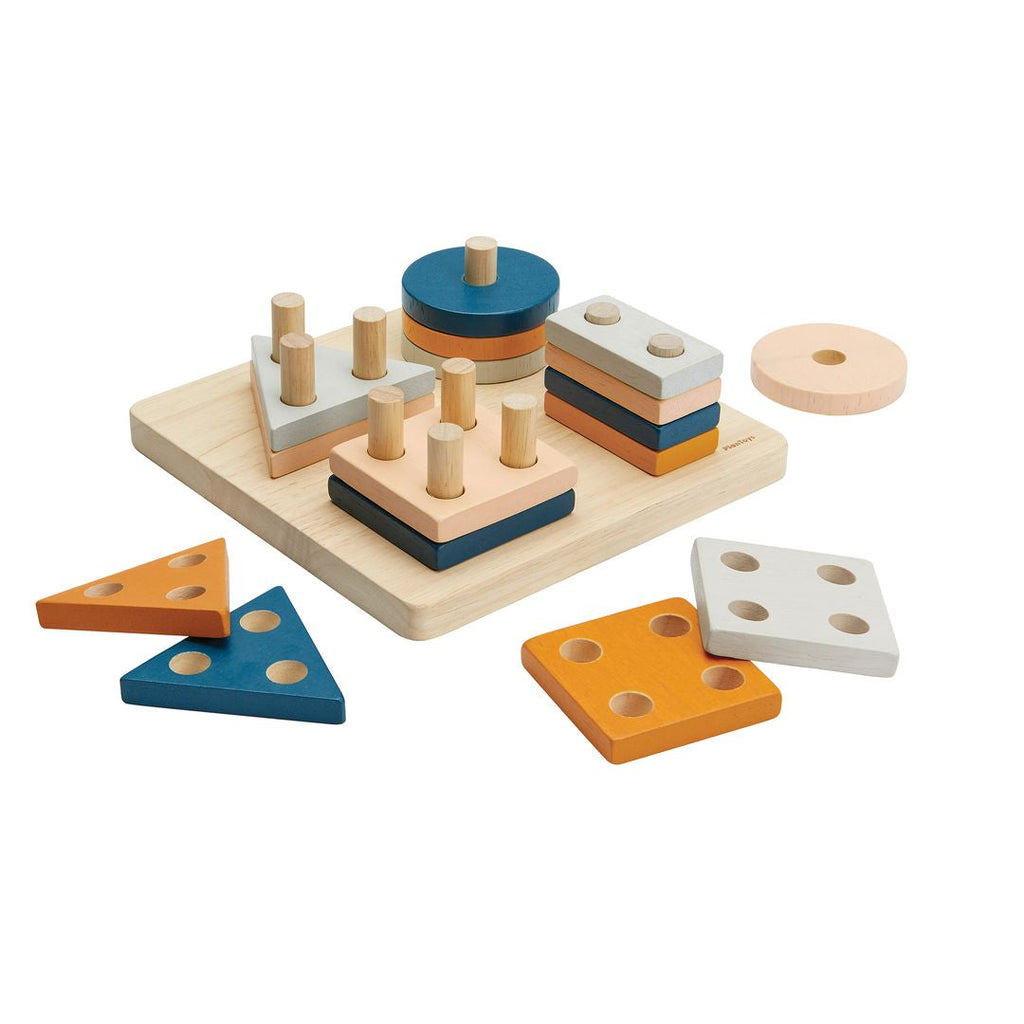 PlanToys Geometric Sorting Board - Orchard | Playroom Avenue