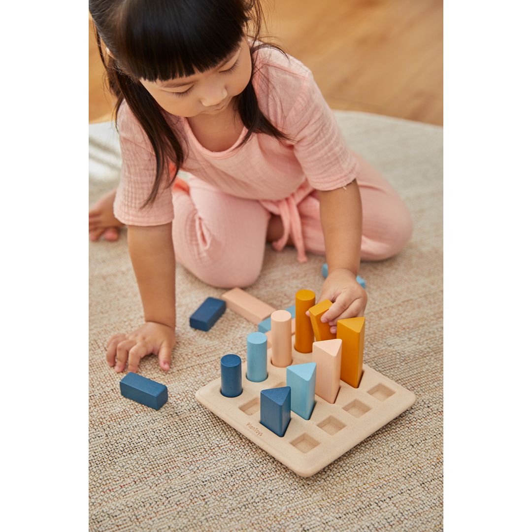 PlanToys Geometric Peg Board - Orchard | Playroom Avenue