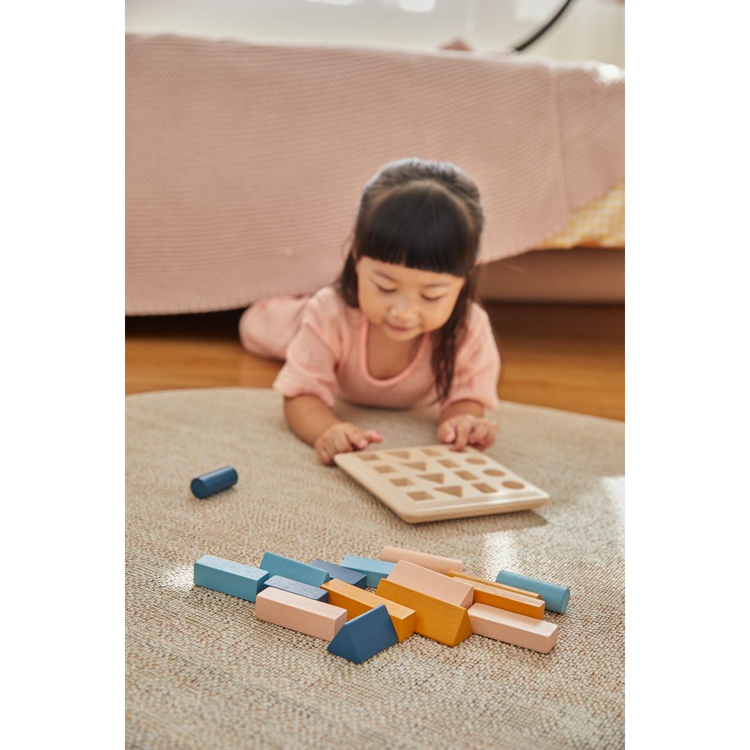 PlanToys Geometric Peg Board - Orchard | Playroom Avenue