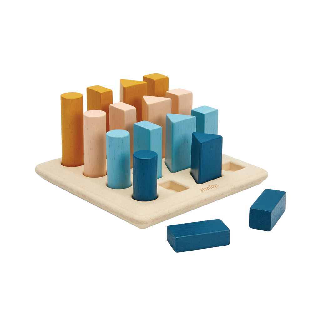 PlanToys Geometric Peg Board - Orchard | Playroom Avenue