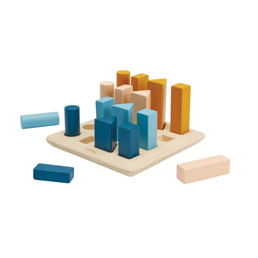 PlanToys Geometric Peg Board - Orchard | Playroom Avenue