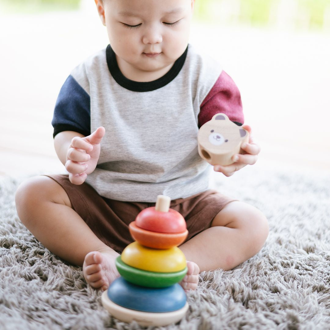 PlanToys Stacking Ring - Bear | Playroom Avenue