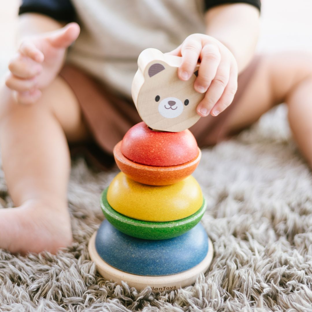 PlanToys Stacking Ring - Bear | Playroom Avenue