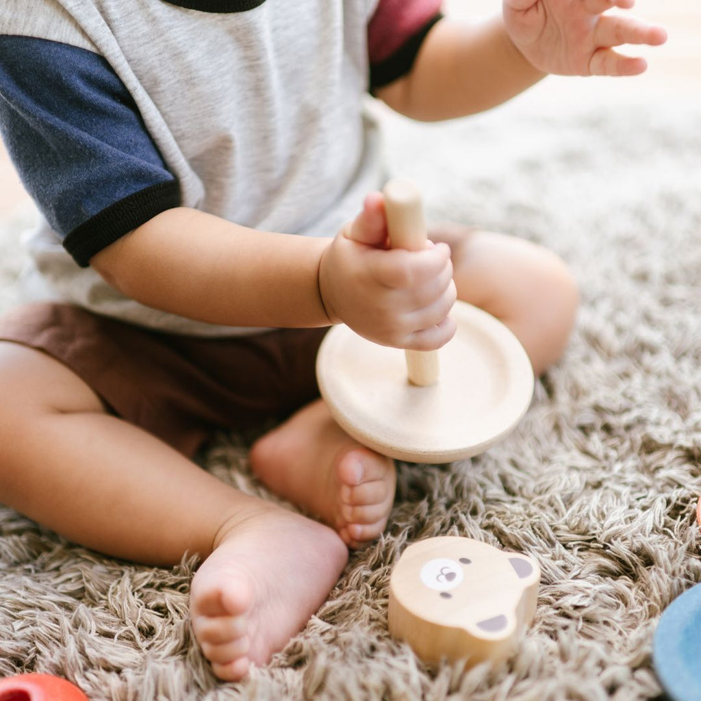 PlanToys Stacking Ring - Bear | Playroom Avenue