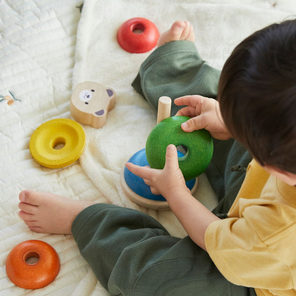 PlanToys Stacking Ring - Bear | Playroom Avenue