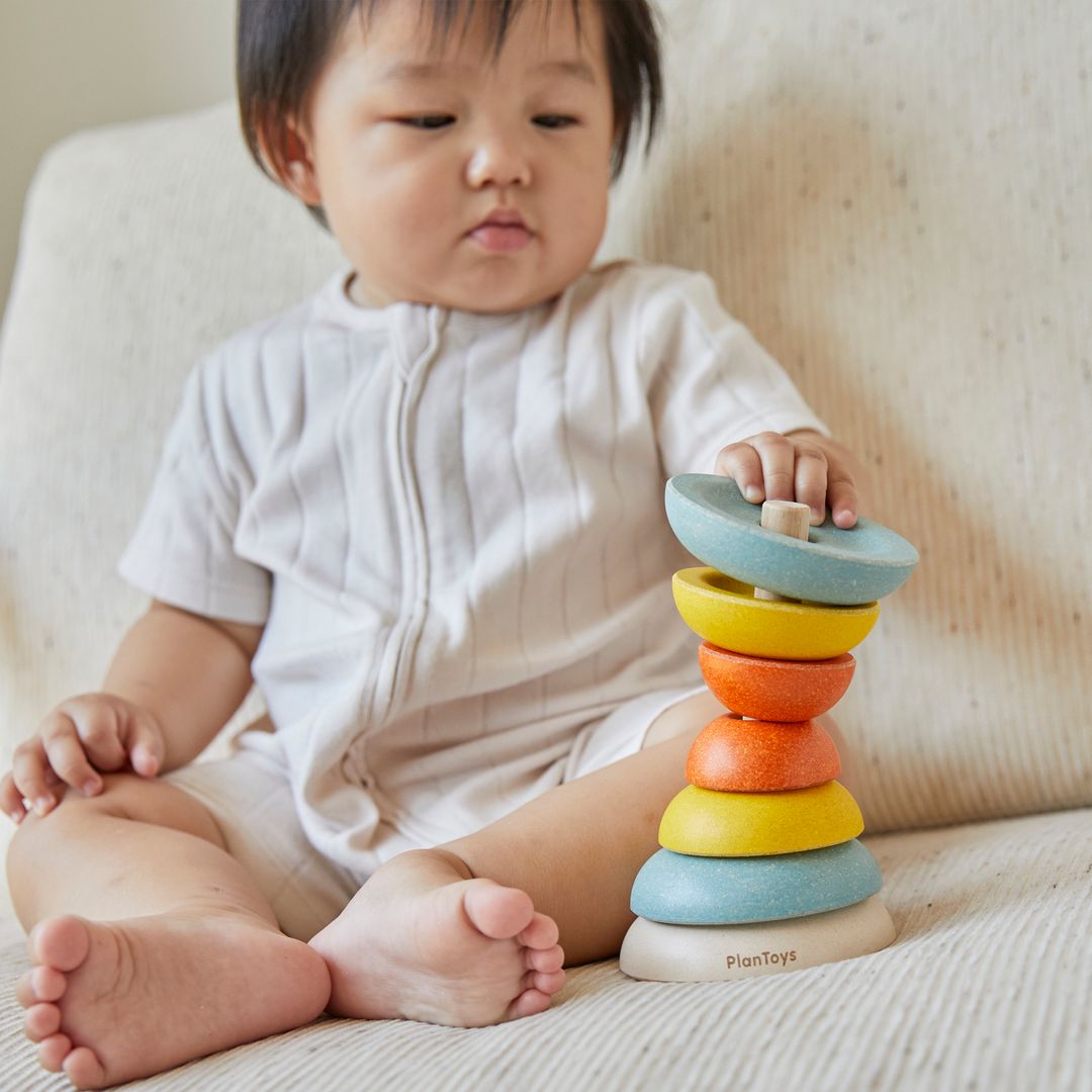 PlanToys Stacking Ring - Cups | Playroom Avenue