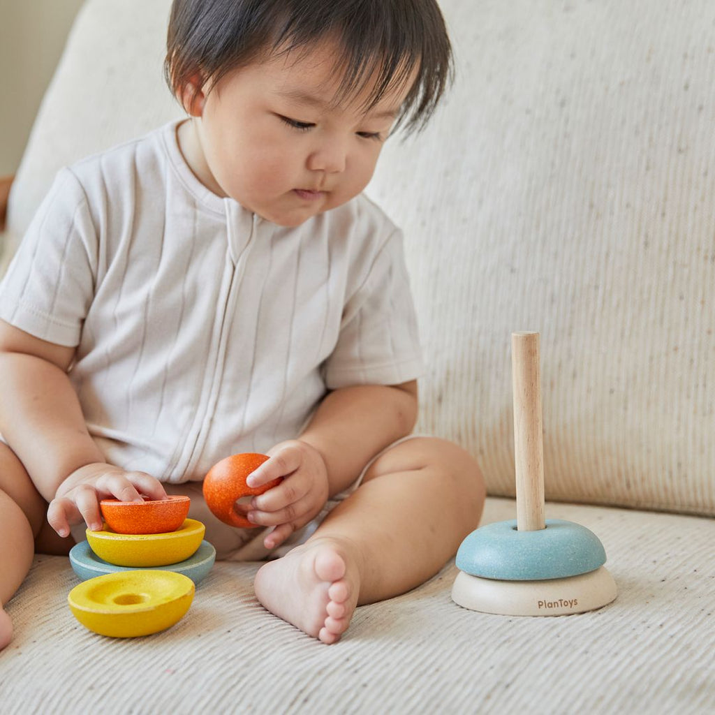 PlanToys Stacking Ring - Cups | Playroom Avenue