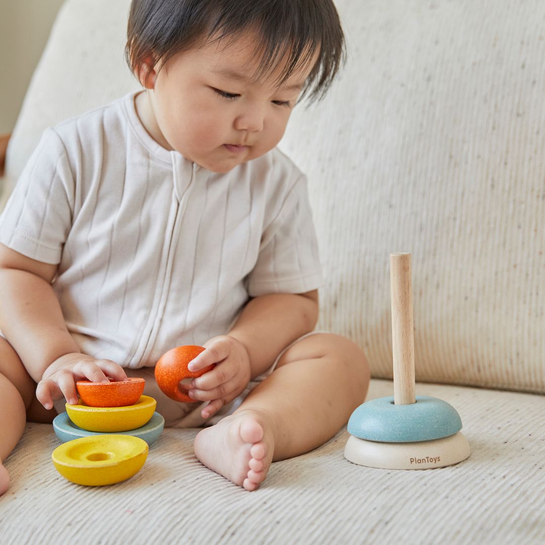 PlanToys Stacking Ring - Cups | Playroom Avenue