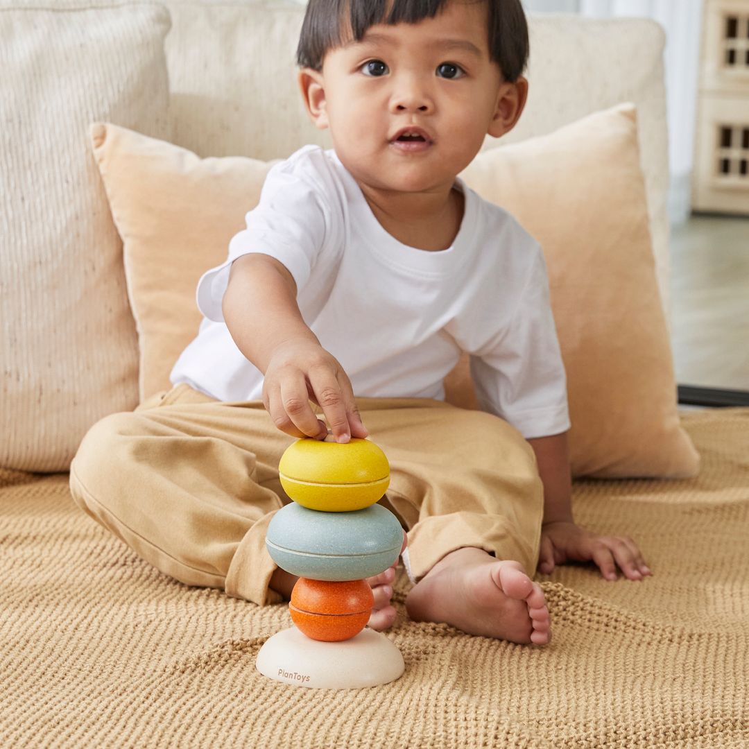 PlanToys Stacking Ring - Cups | Playroom Avenue