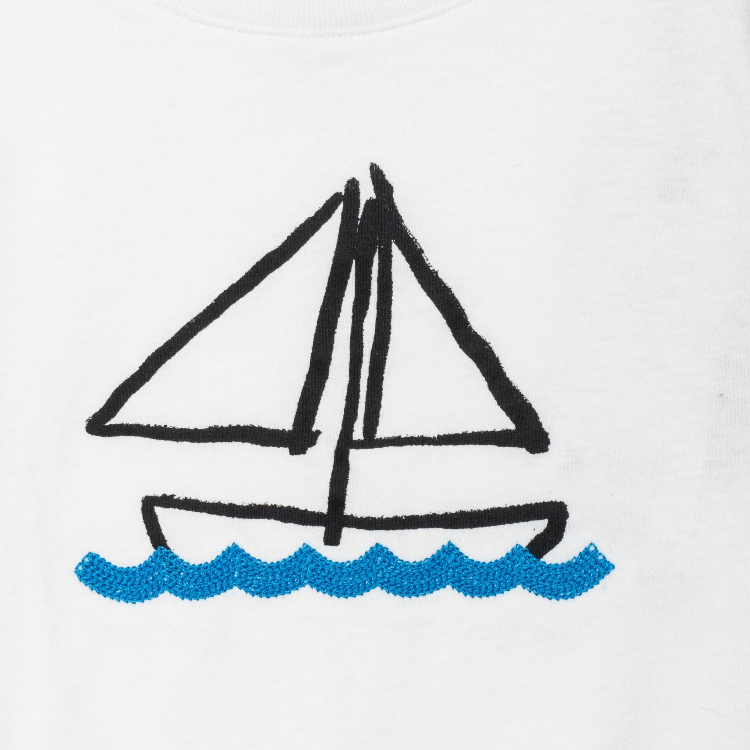 Mon Coeur Recycled Cotton Sail Away Kid T-Shirt | Playroom Avenue