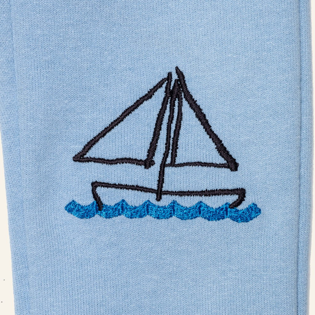 Mon Coeur Recycled Cotton Sailboat Baby Joggers | Playroom Avenue