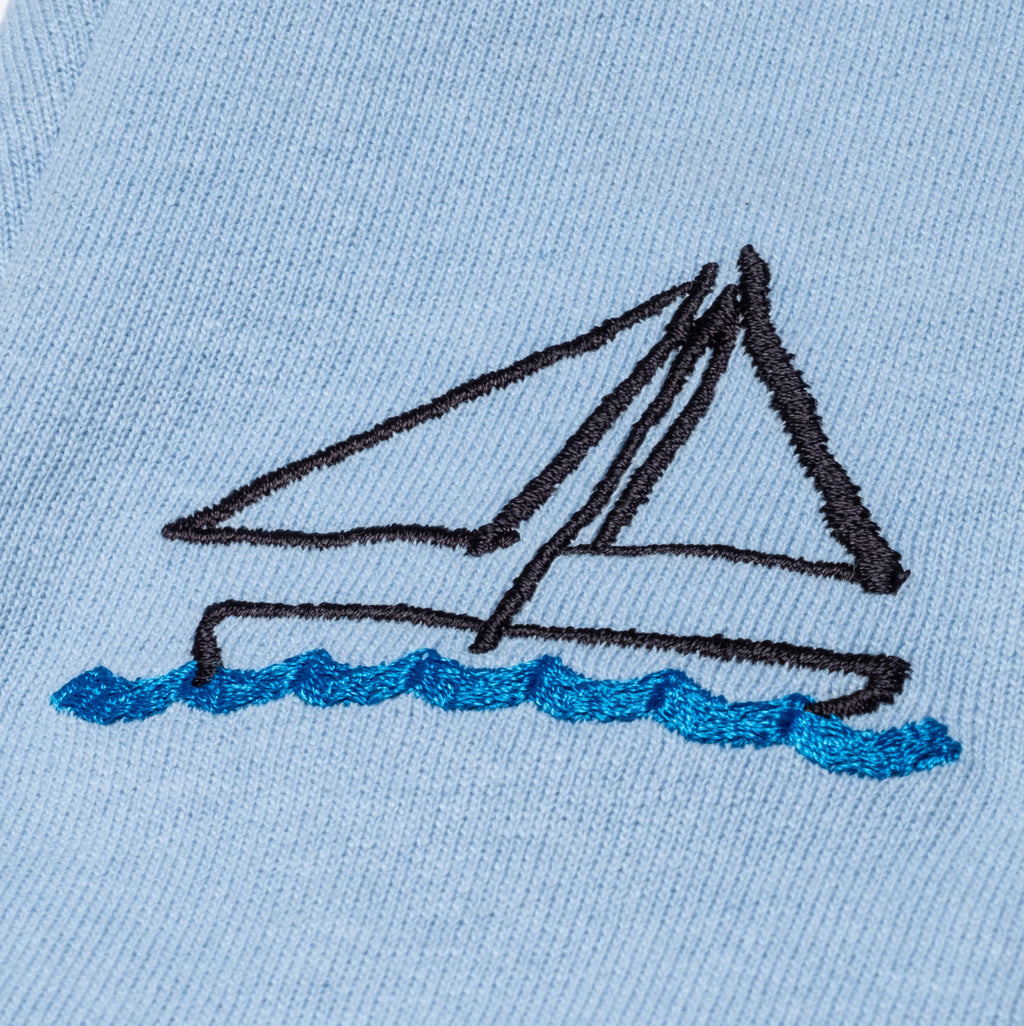 Mon Coeur Recycled Cotton Sailboat Baby Joggers | Playroom Avenue
