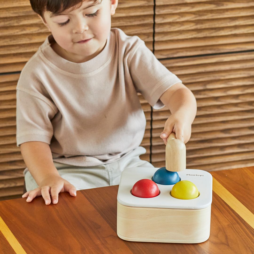 PlanToys Punch & Drop Bin | Playroom Avenue