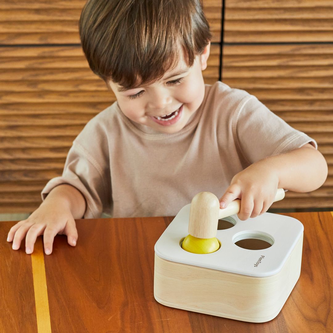 PlanToys Punch & Drop Bin | Playroom Avenue
