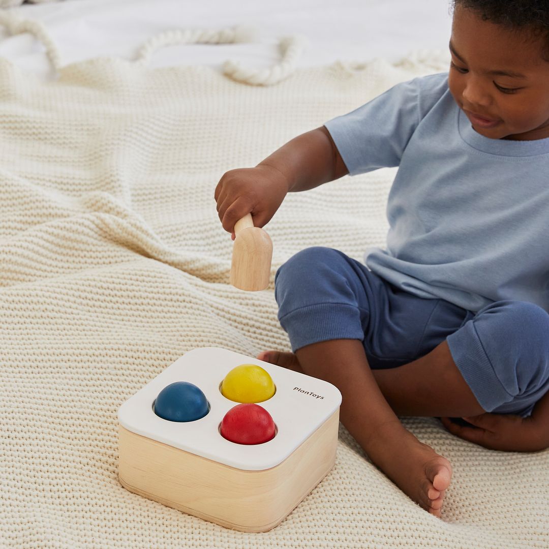 PlanToys Punch & Drop Bin | Playroom Avenue