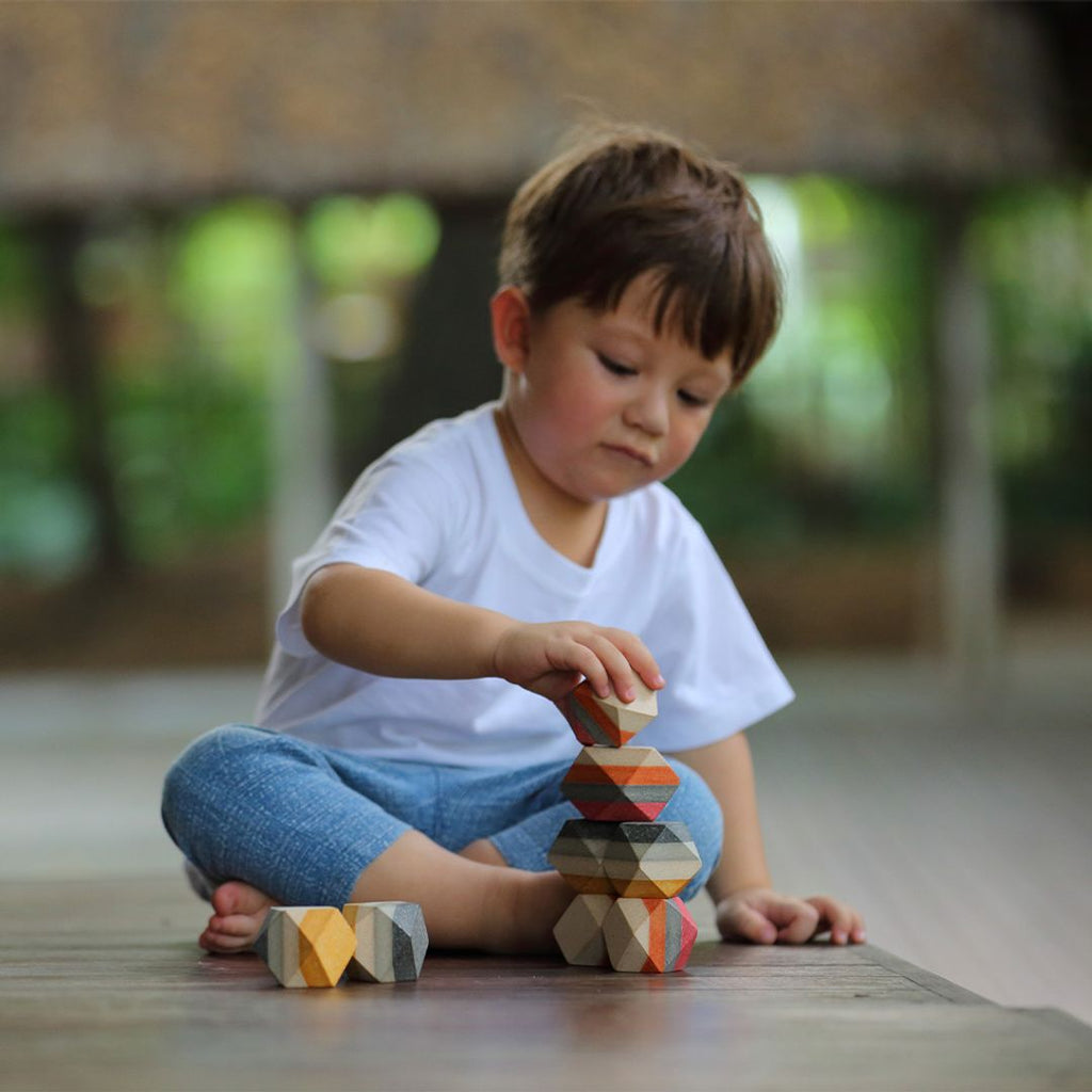 PlanToys Geo Stacking Rock | Playroom Avenue