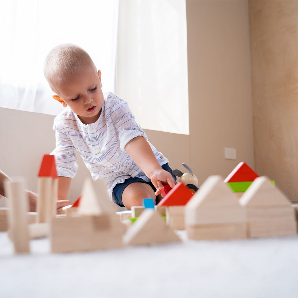 PlanToys 40-Piece Small Unit Blocks – Classic Set | Playroom Avenue