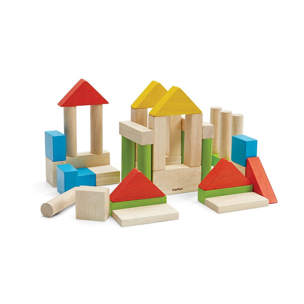 PlanToys 40-Piece Small Unit Blocks – Classic Set | Playroom Avenue
