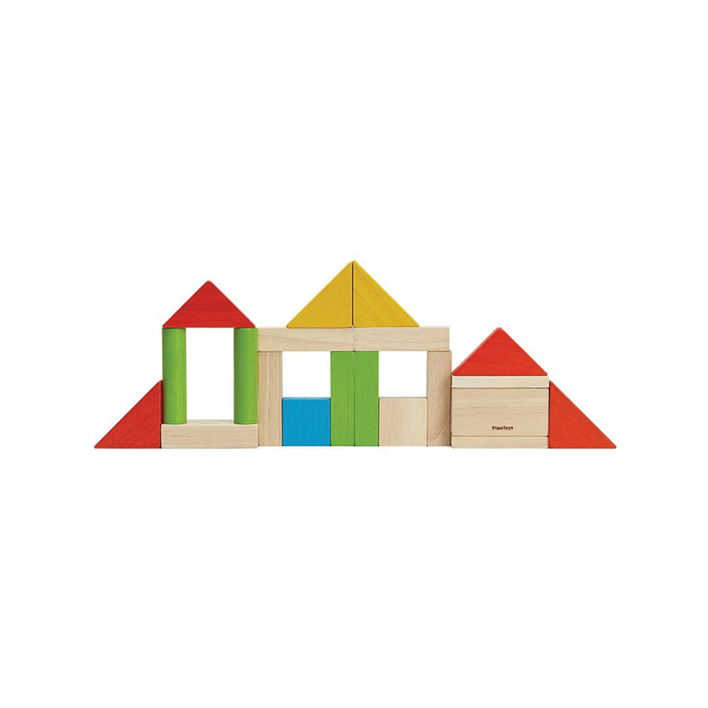 PlanToys 40-Piece Small Unit Blocks – Classic Set | Playroom Avenue