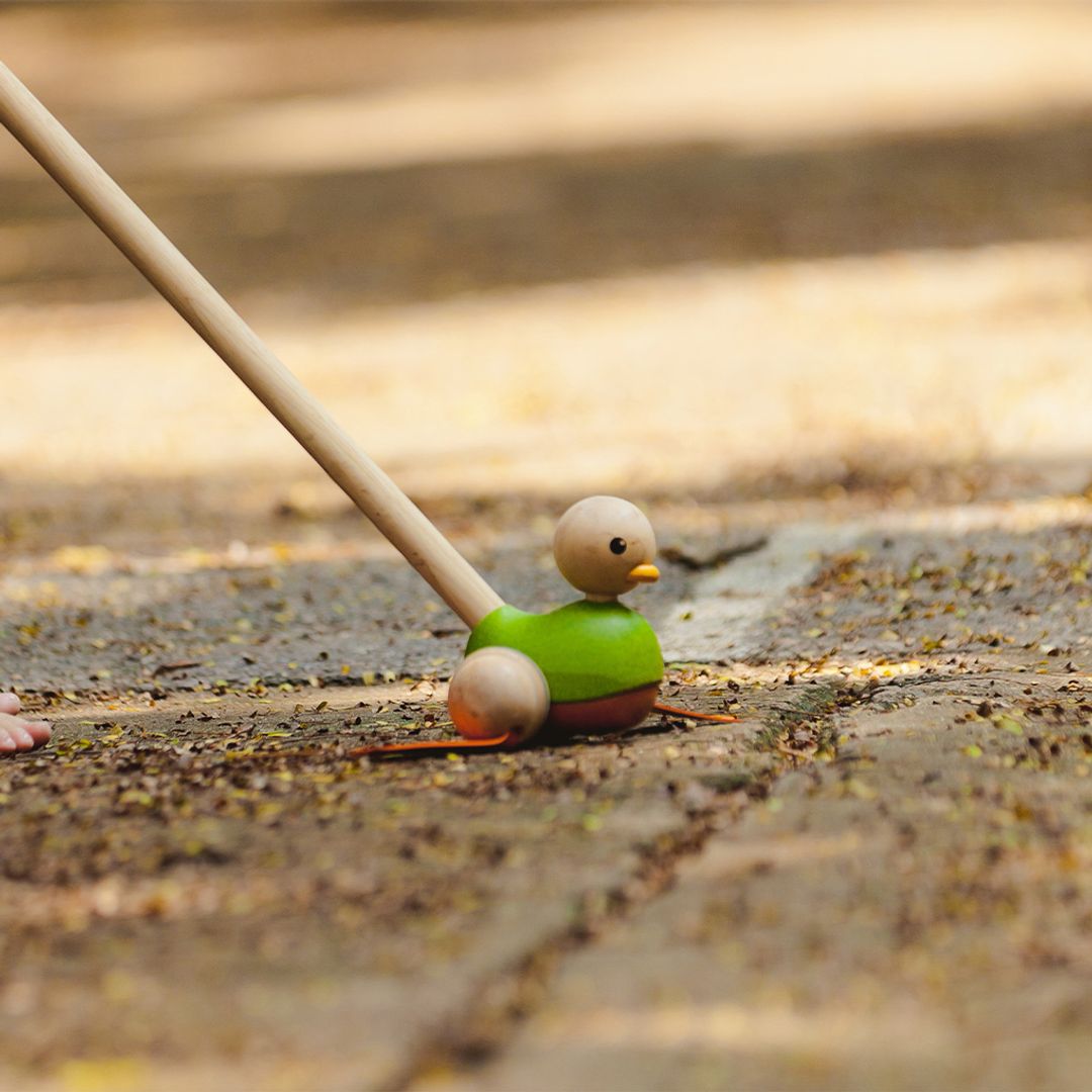 PlanToys Push Along Duck | Playroom Avenue