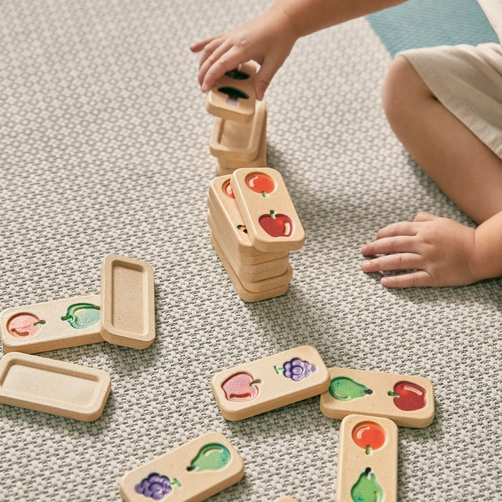 PlanToys Fruit & Veggie Domino (Gradient) | Playroom Avenue
