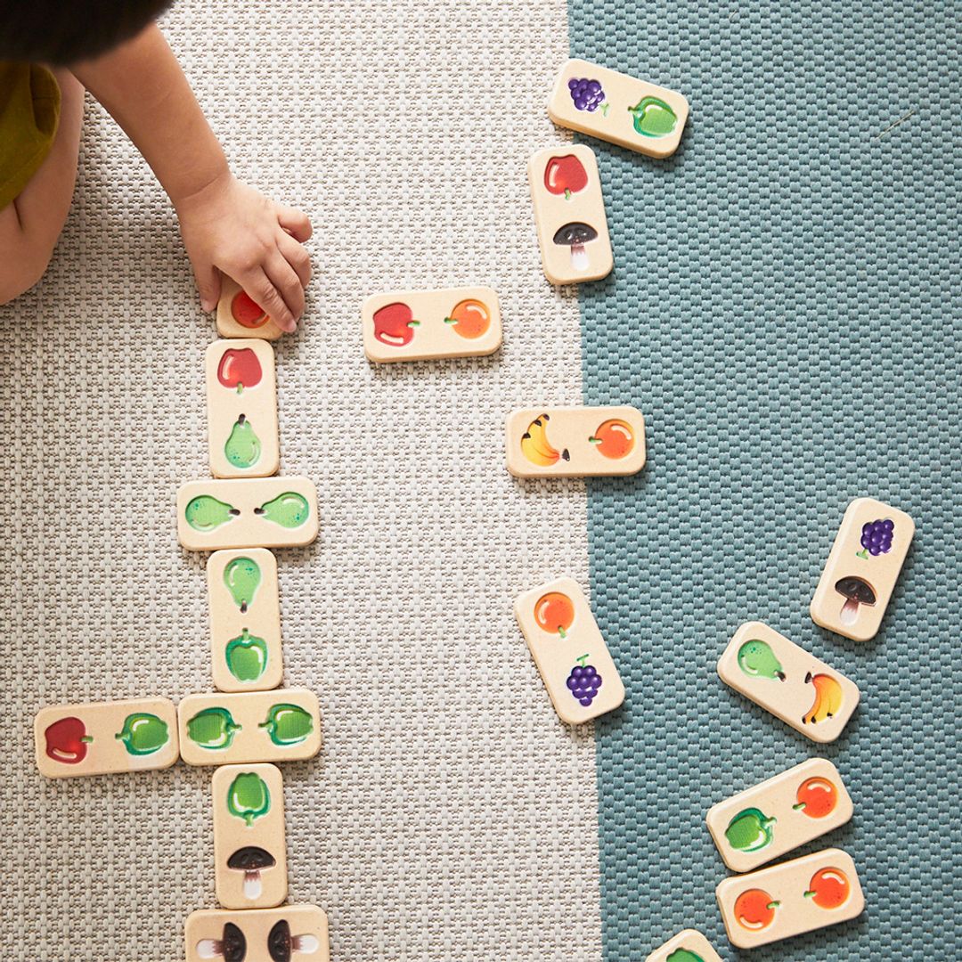 PlanToys Fruit & Veggie Domino (Gradient) | Playroom Avenue