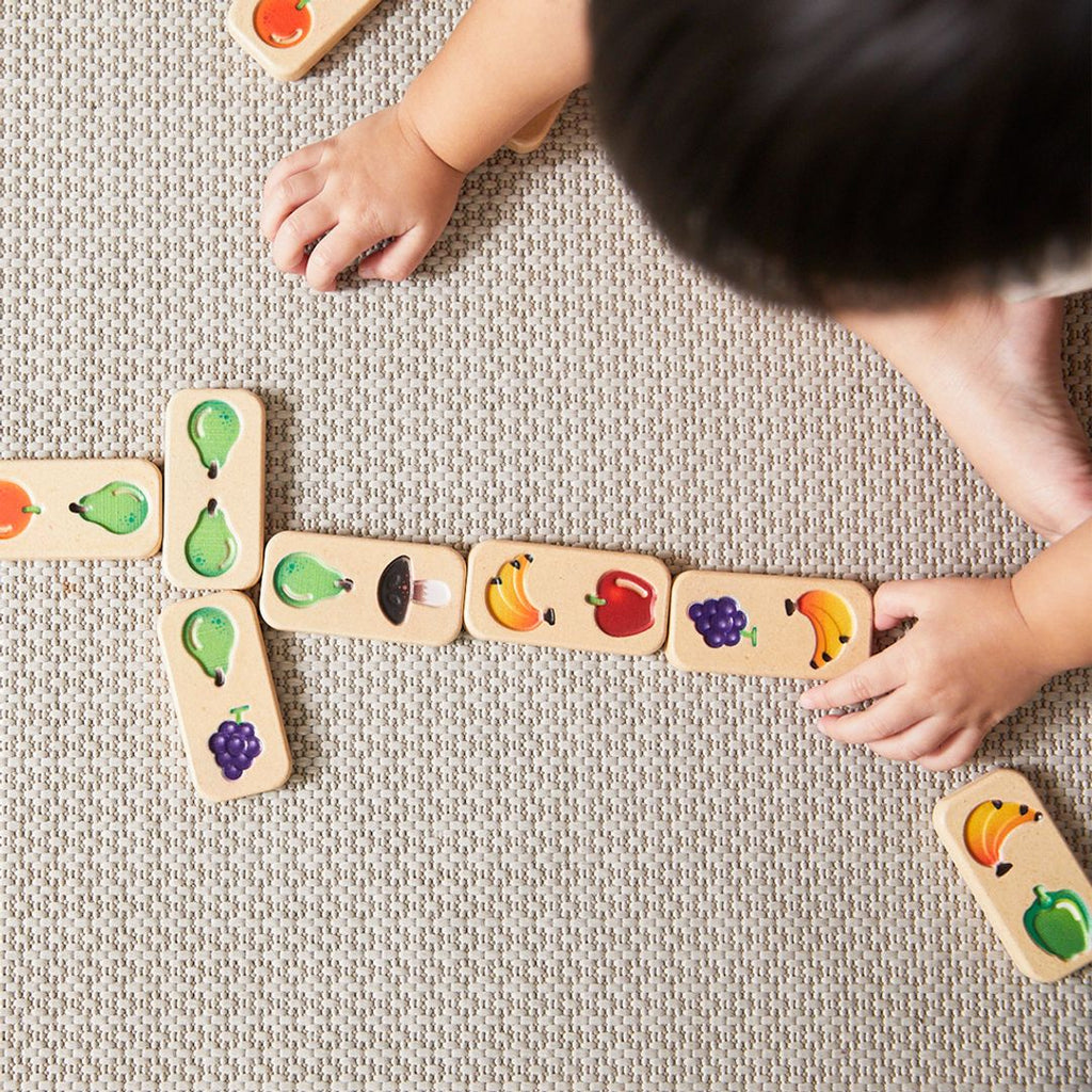 PlanToys Fruit & Veggie Domino (Gradient) | Playroom Avenue