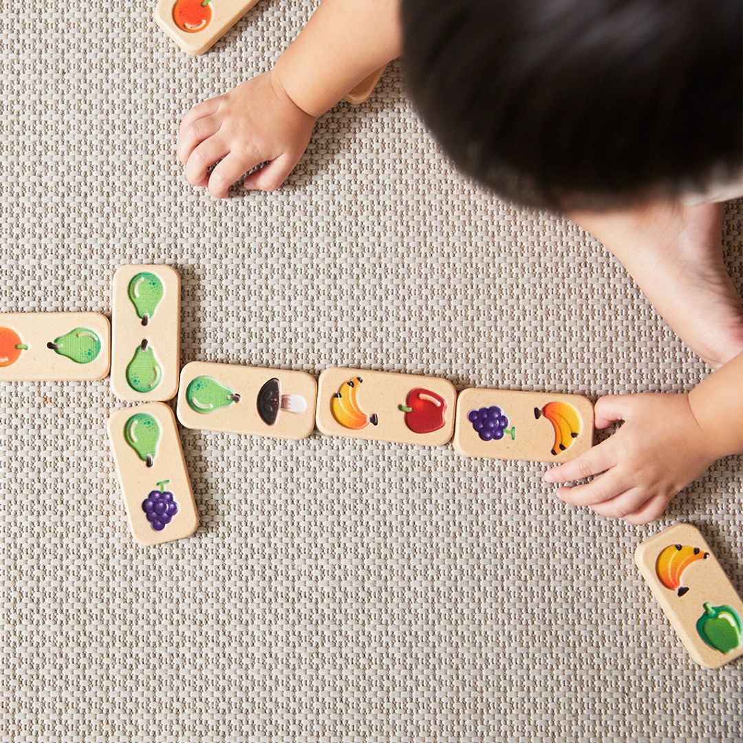 PlanToys Fruit & Veggie Domino (Gradient) | Playroom Avenue