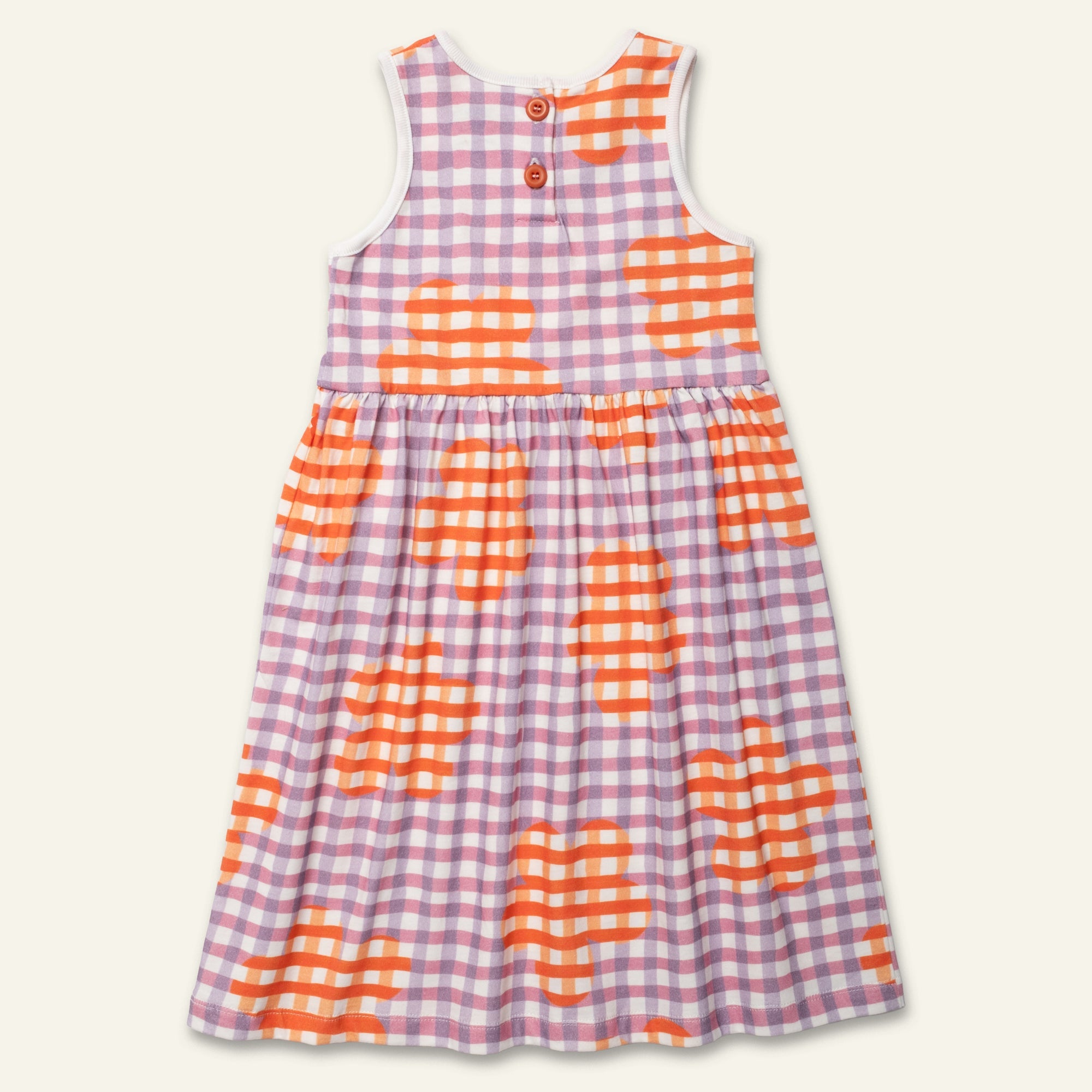 Mon Coeur Flower Gingham Tank Dress