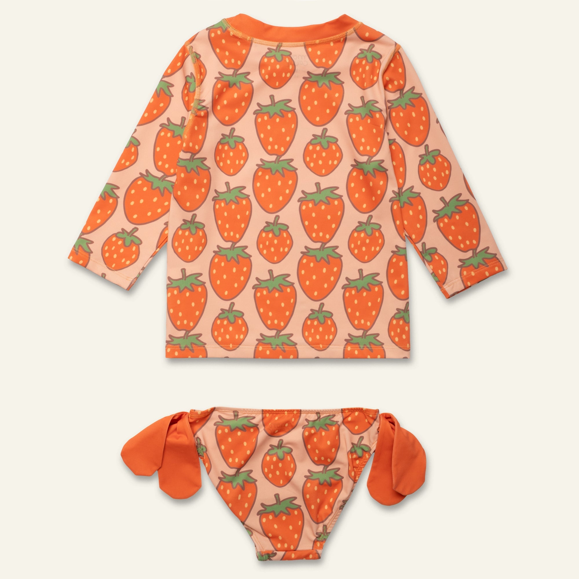 Mon Coeur Strawberry Rashguard Bikini Set | Playroom Avenue