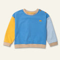 Mon Coeur Blue Colorblock Sweatshirt | Playroom Avenue
