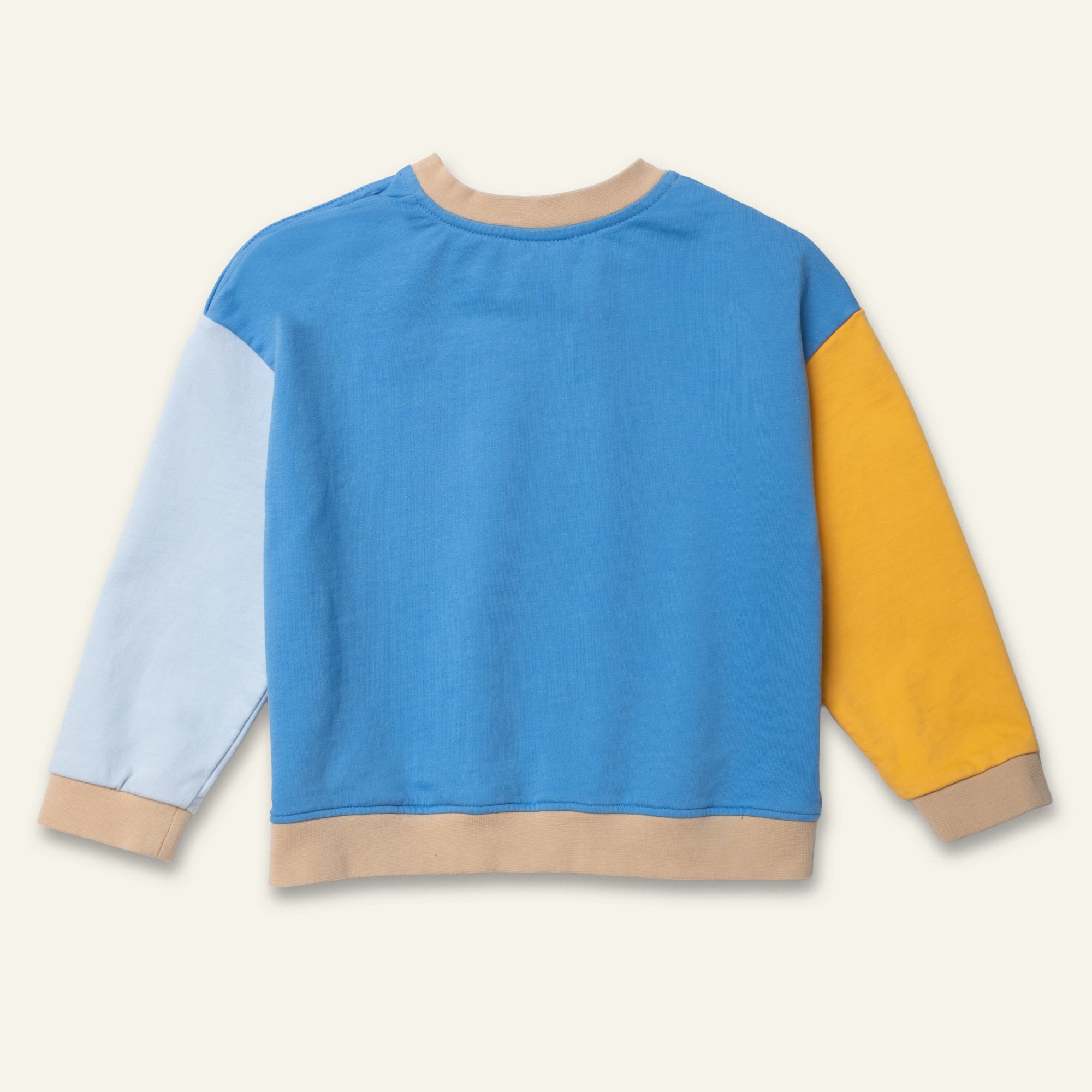 Mon Coeur Blue Colorblock Sweatshirt