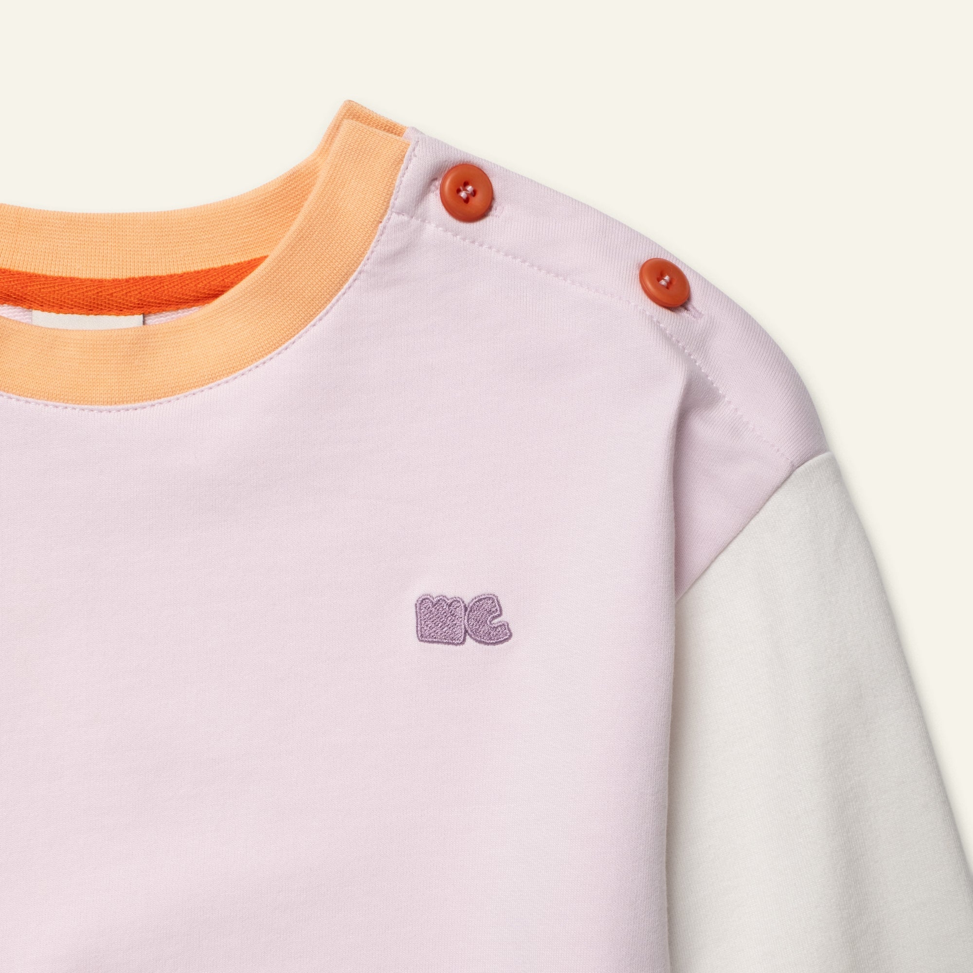 Mon Coeur Lilac Colorblock Sweatshirt