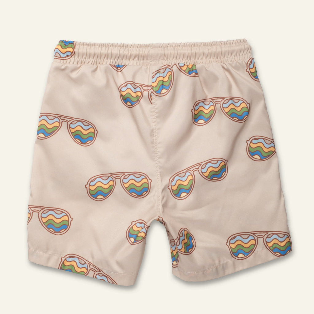 Mon Coeur Groovy Glasses Swim Trunk | Playroom Avenue
