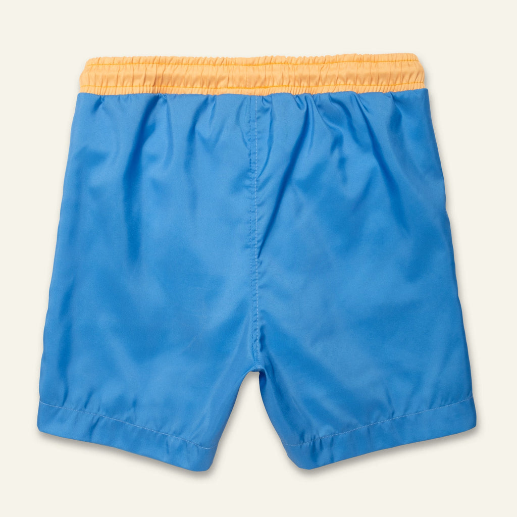 Mon Coeur Blue Colorblock Swim Trunk | Playroom Avenue