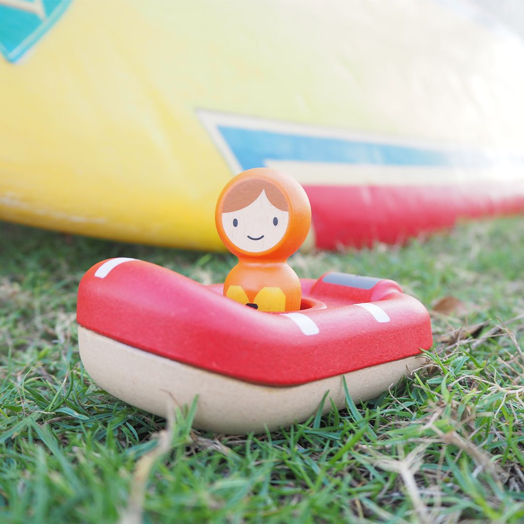 PlanToys Coast Guard Boat | Playroom Avenue