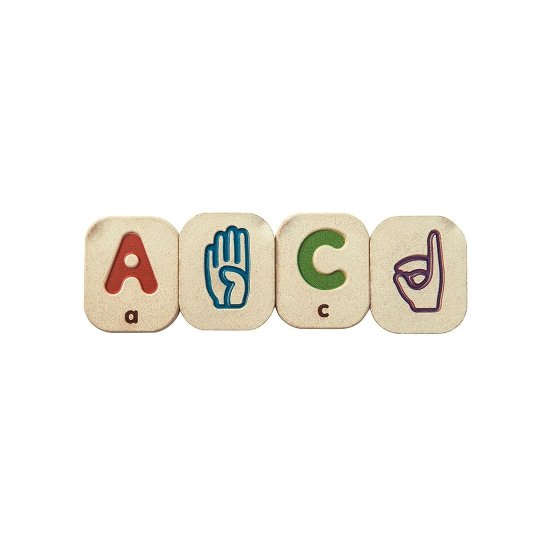 PlanToys Hand Sign Alphabet A-Z - Playroom Avenue