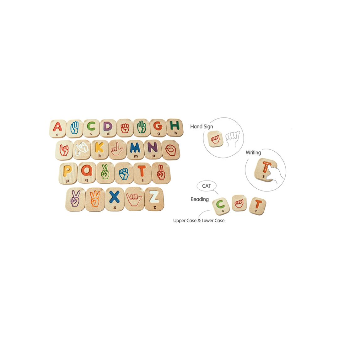 PlanToys Hand Sign Alphabet A-Z - Playroom Avenue
