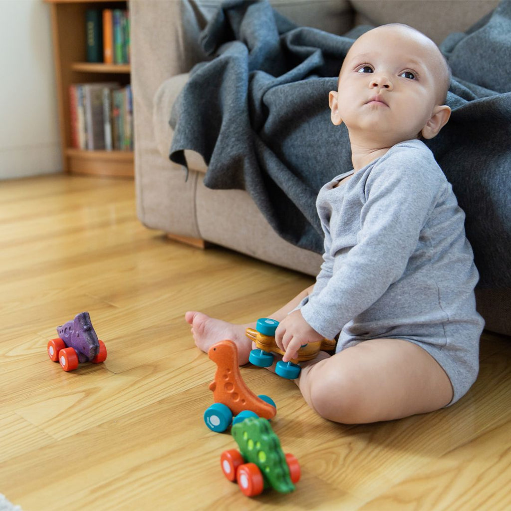 PlanToys Dino Car - Stego | Playroom Avenue