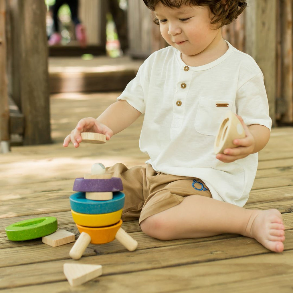 PlanToys Stacking Rocket | Playroom Avenue