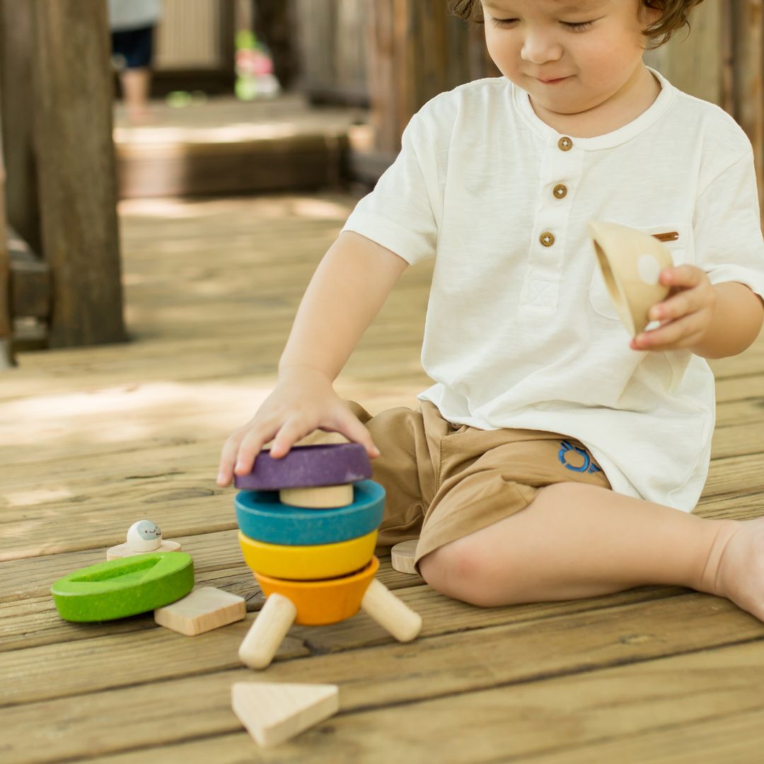 PlanToys Stacking Rocket | Playroom Avenue