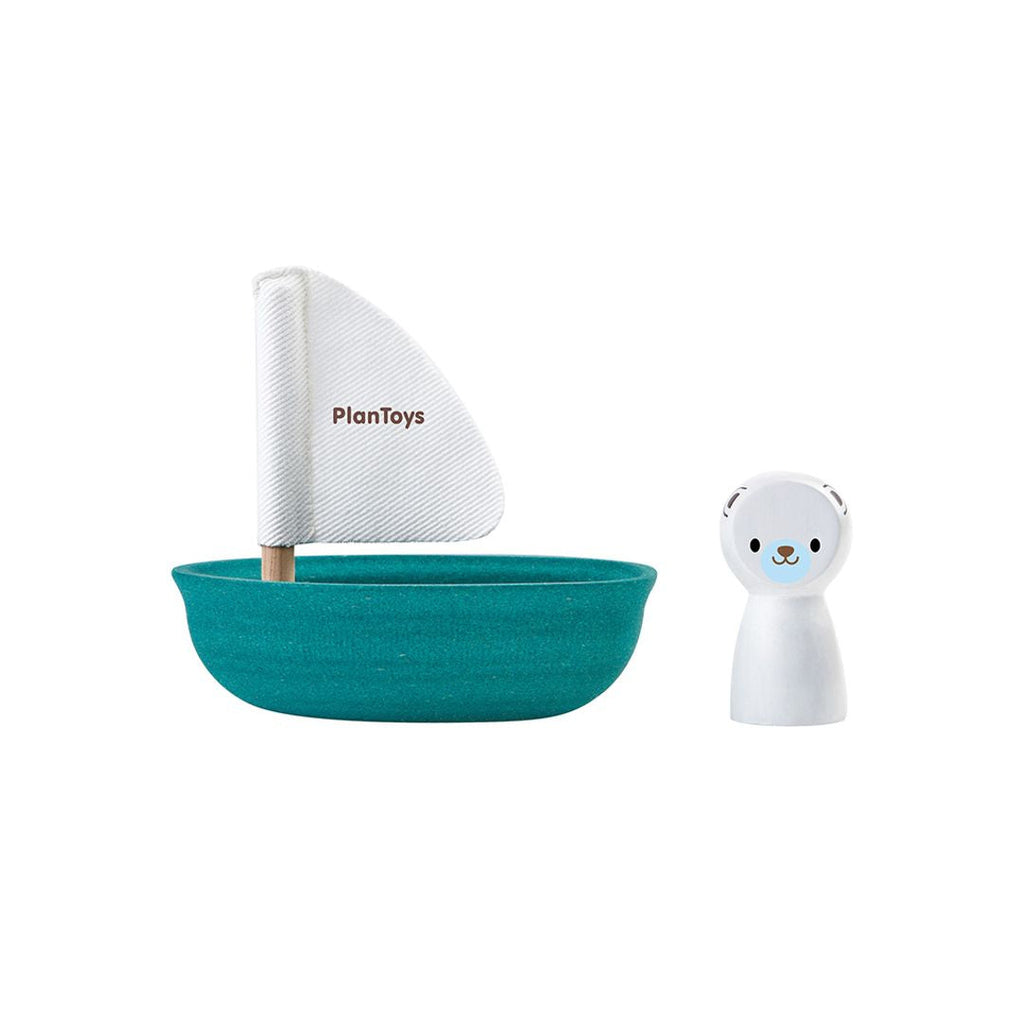 PlanToys Sailing Boat - Polar Bear | Playroom Avenue