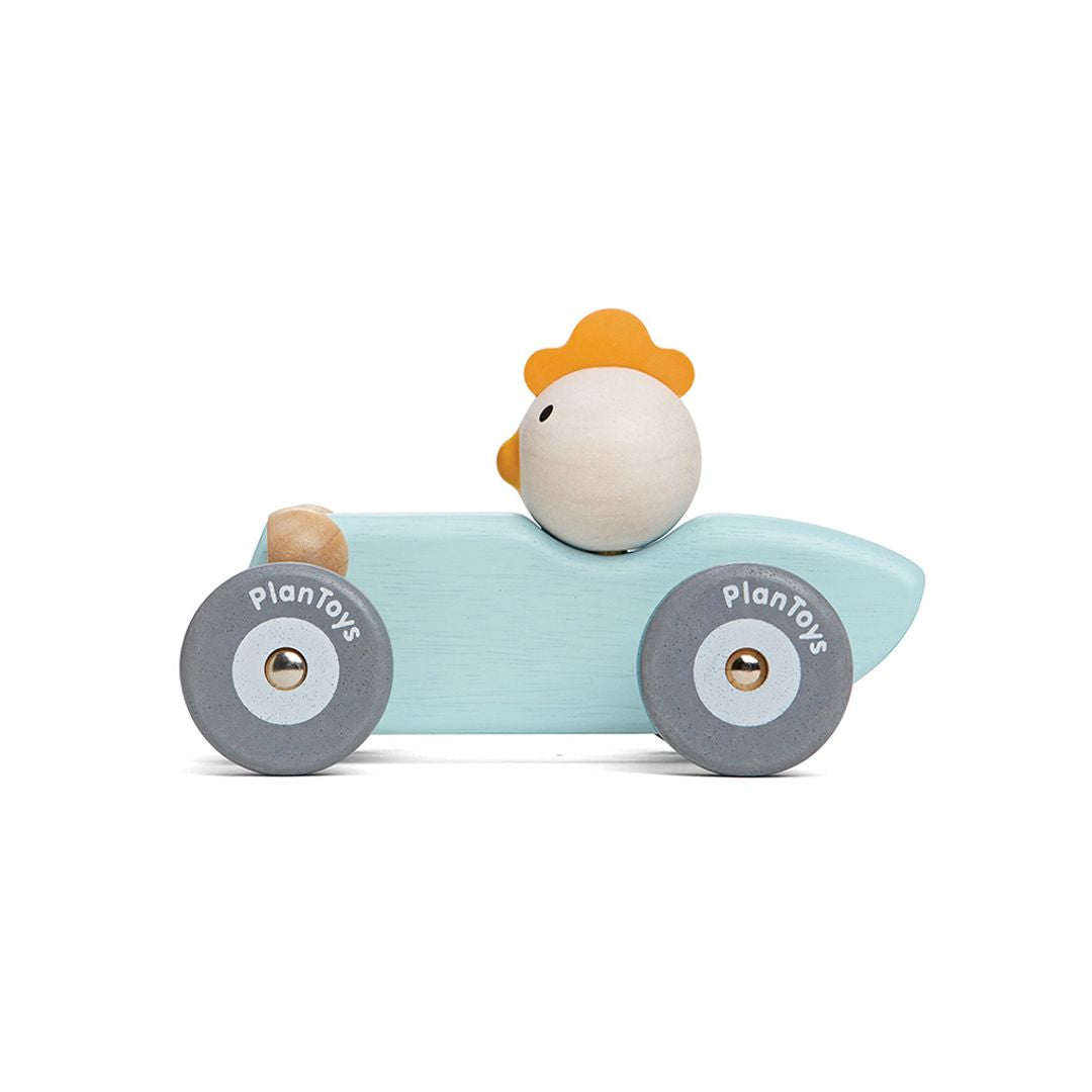 PlanToys Chicken Racing Car | Playroom Avenue