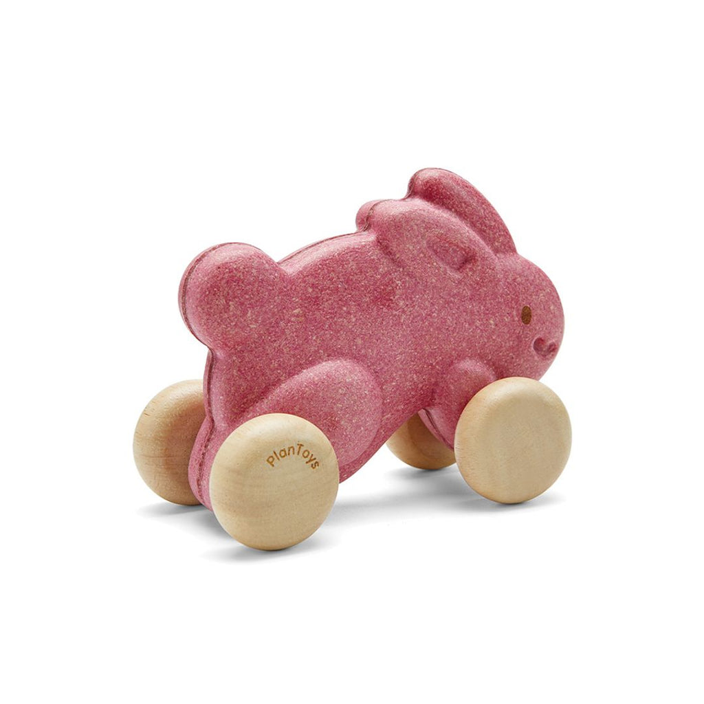 PlanToys Push Along Bunny - Pink | Playroom Avenue