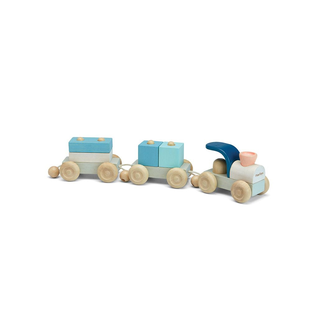PlanToys Stacking Train Trio - Orchard | Playroom Avenue