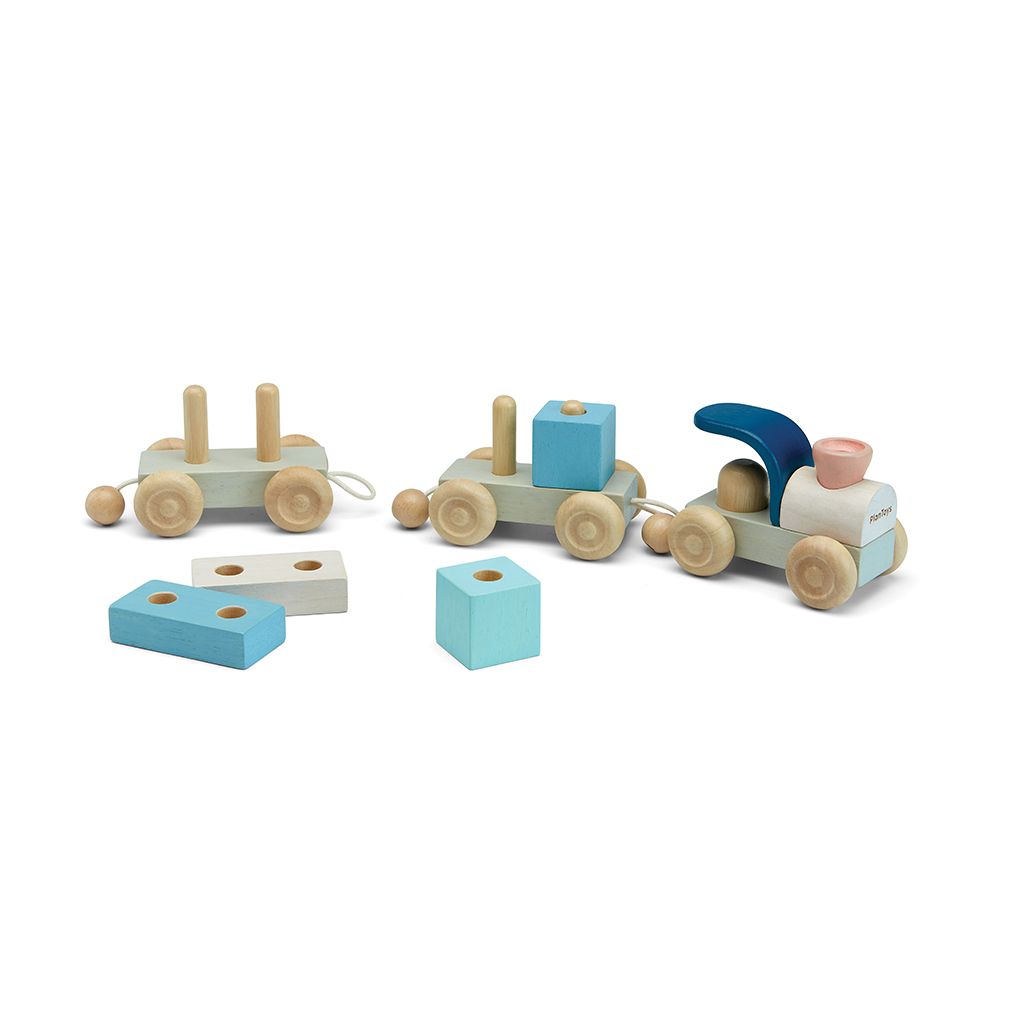 PlanToys Stacking Train Trio - Orchard