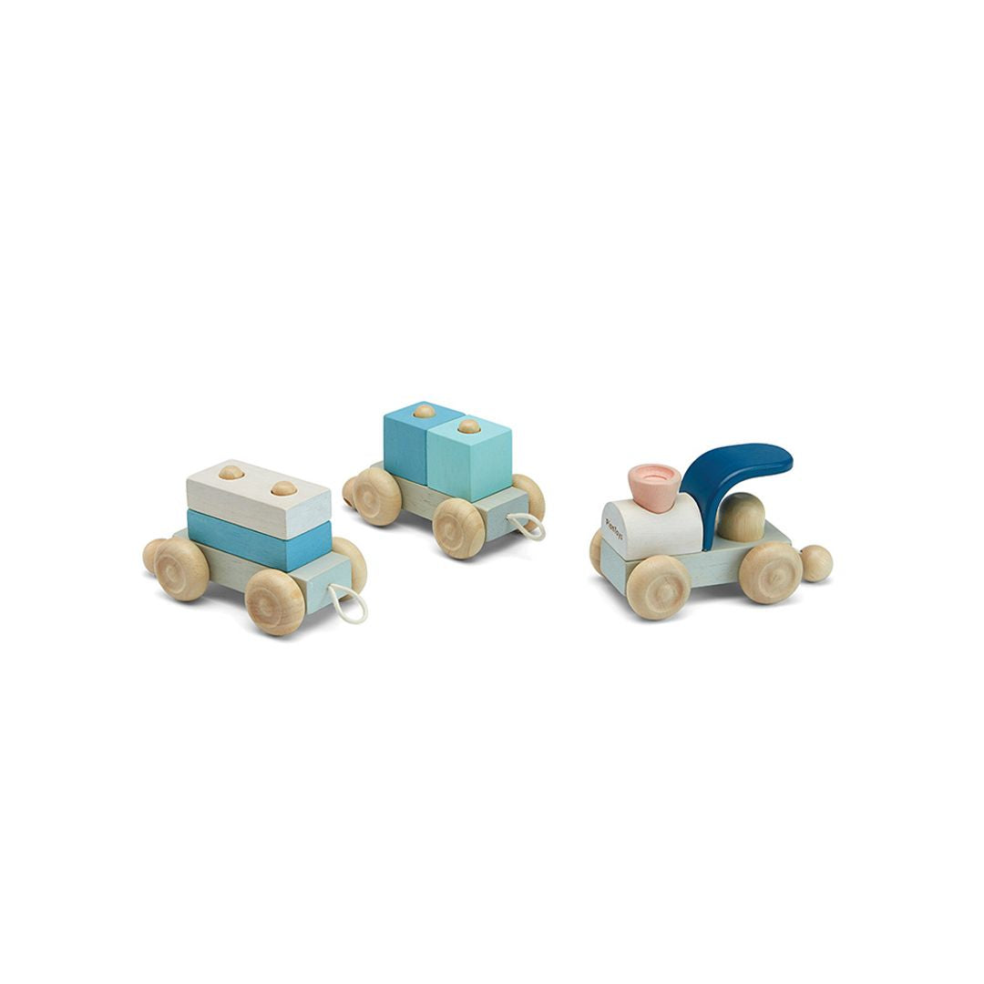 PlanToys Stacking Train Trio - Orchard | Playroom Avenue