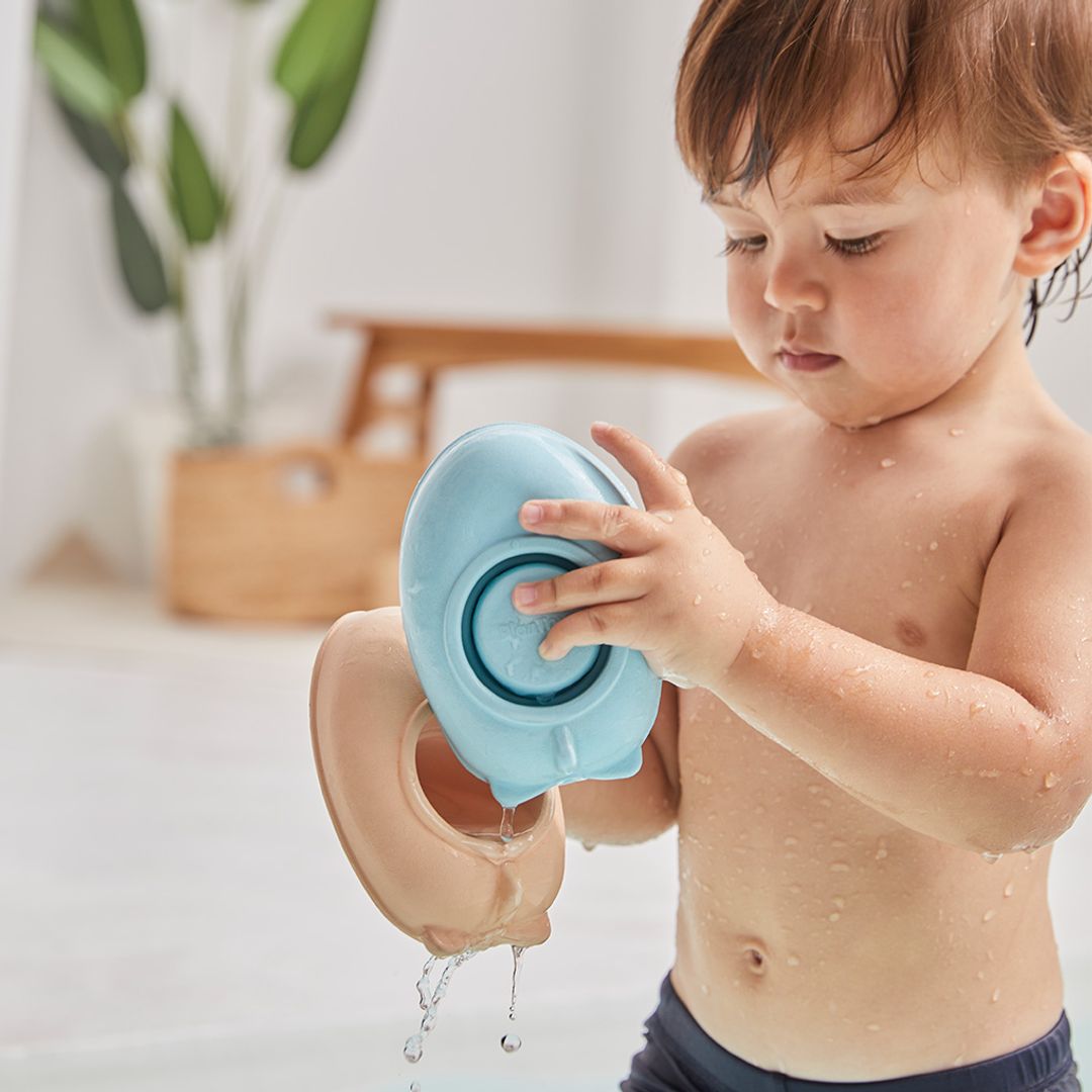 PlanToys Rubber Convertible Boat - Pastel Blue | Playroom Avenue